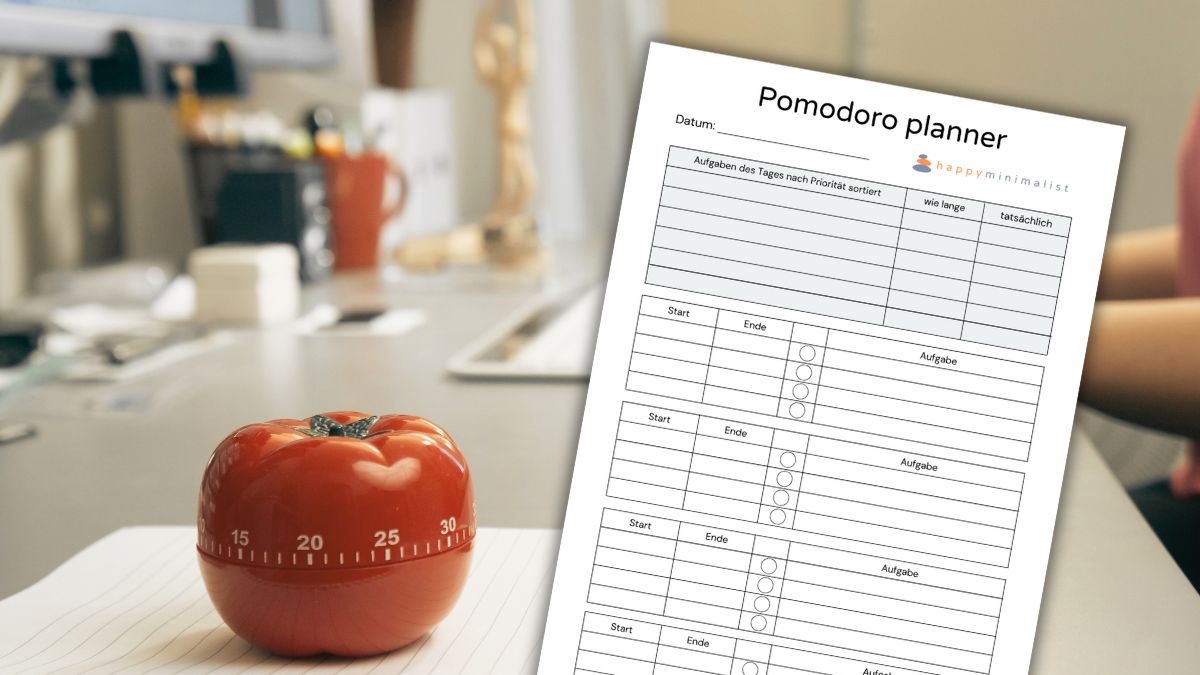 Pomodoro-Technik: So arbeitest du effektiver mit kostenlosem Planer